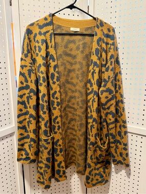 Oddy Cheetah Print Cardigan 1XL / 2XL